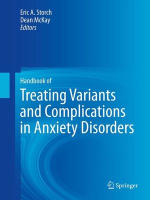 cover image of Handbook of Treating Variants and Complications in Anxiety Disorders